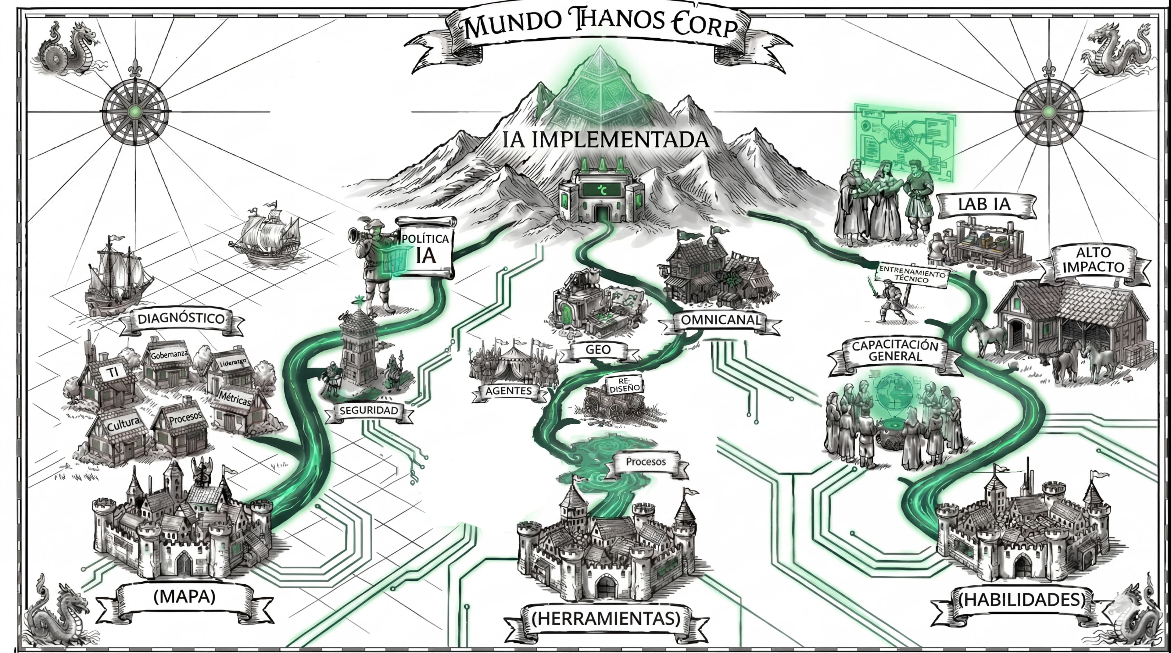 Mapa interactivo Thanos Corp